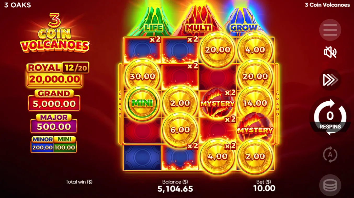 3 coin volcanoe 3 coin volcanoe
