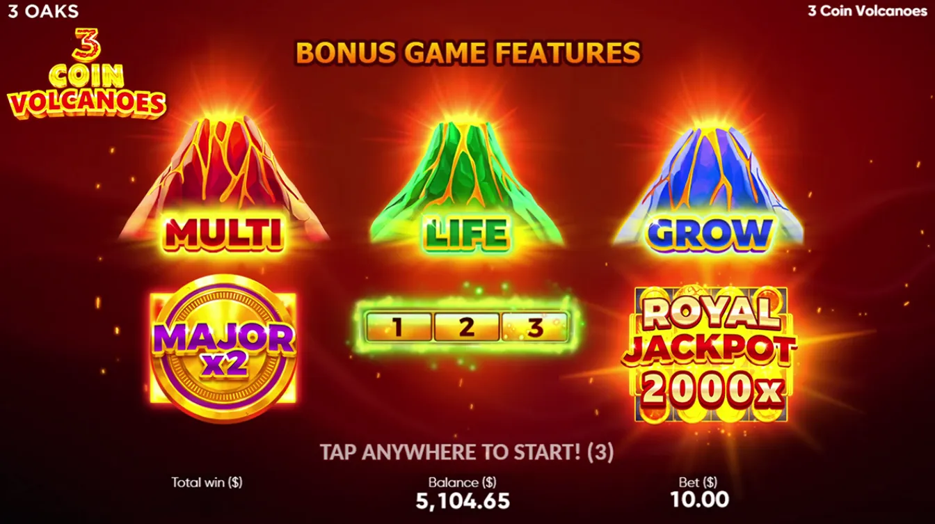 3 coin volcanoe demo 3 coin volcanoe demo