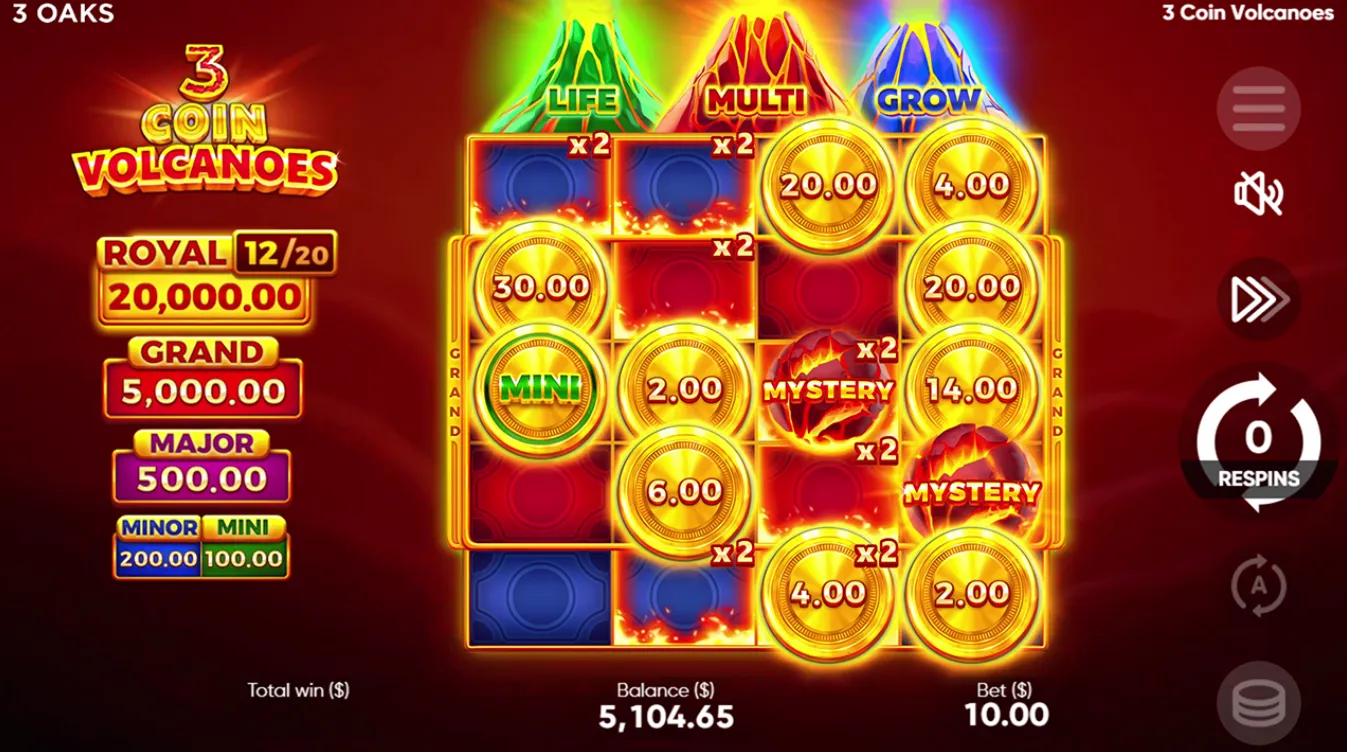 3 coin volcanoe demo 3 coin volcanoe demo